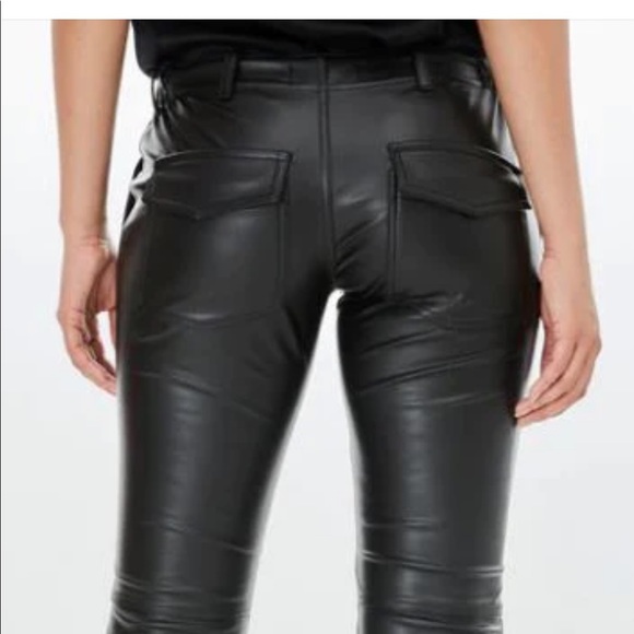 NWT Generation Love Paloma Vegan Leather Cargo Pants - Picture 7 of 10